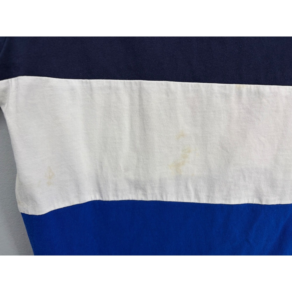 Polo Ralph Lauren Mens T-Shirt Colorblock USA Shield Logo Navy White Blue M - Picture 4 of 6